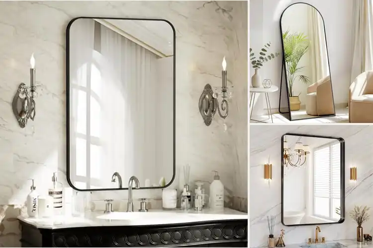 Detailed view of Best Aluminum Frame Mirrors