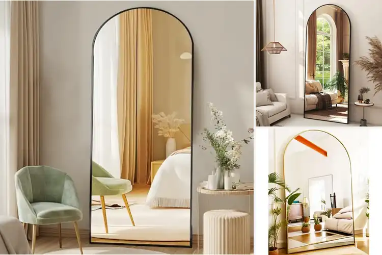 Detailed view of Best Arched Floor Mirrors