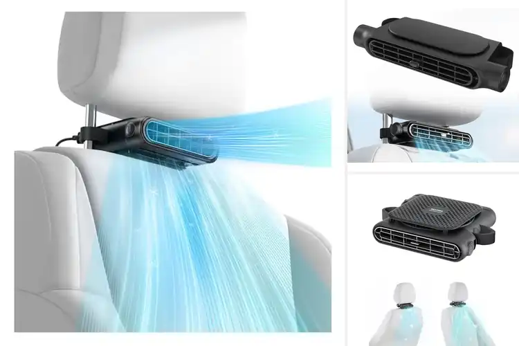 Detailed view of Best Bladeless Backseat Car Fans
