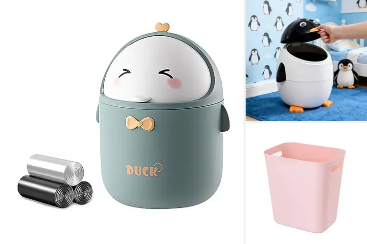 Detailed view of Best Cute Trash Cans For Kids