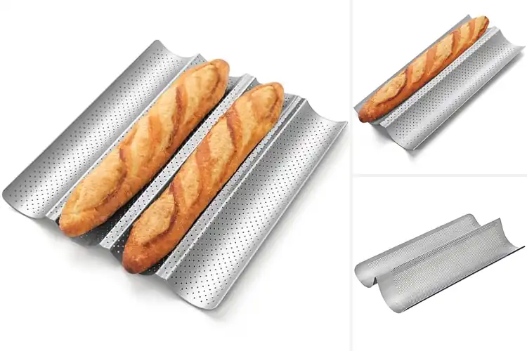 Detailed view of Best French Bread Trays: Bake Perfect Baguettes at Home