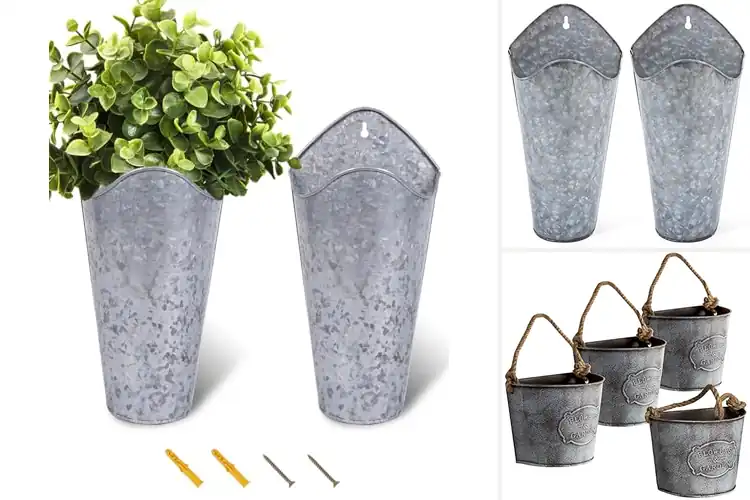 Detailed view of Best Galvanized Wall Planters: Top 10 Rustic Picks