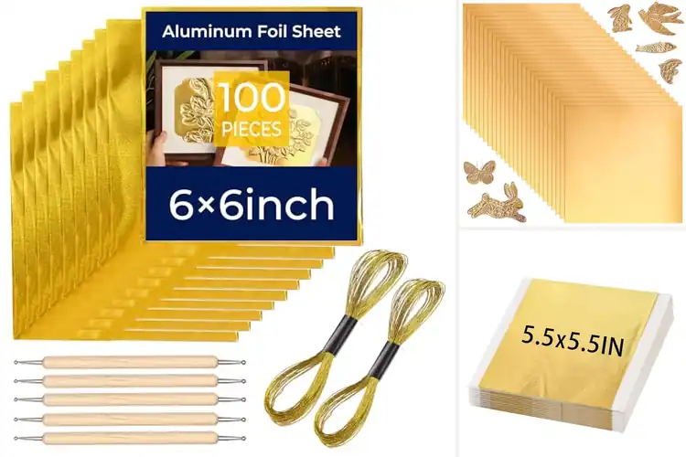 Detailed view of Best Gold Foil Sheets For Mounting Projects