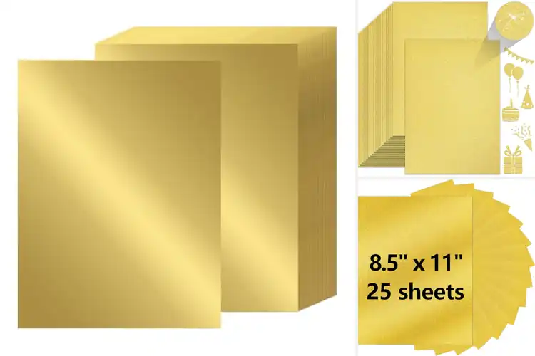 Detailed view of Best Gold Glitter Foil Sheets For Scrapbooking