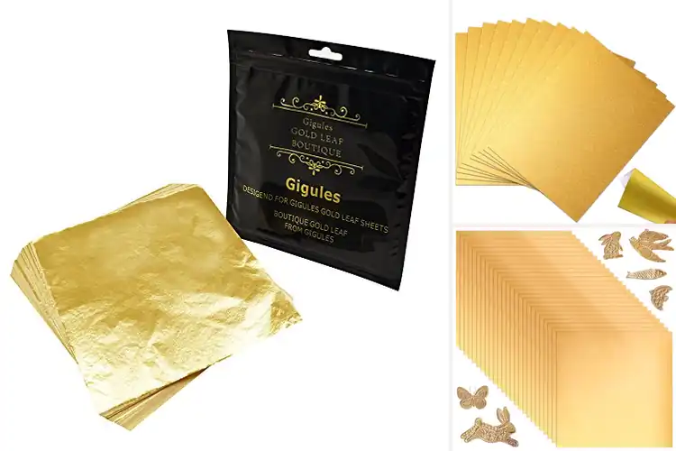 Detailed view of Best Gold Glitter Foil Sheets