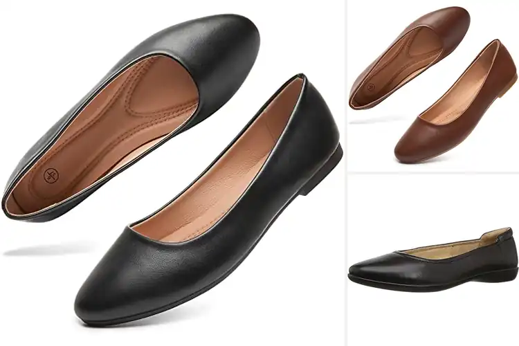 Detailed view of Best Leather Flat Shoes