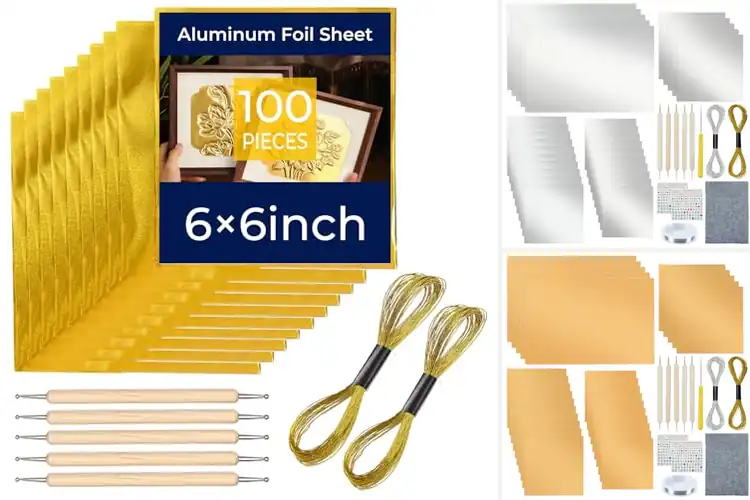 Detailed view of Best Painting Embossing Mounting Foil