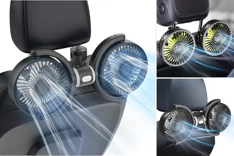 Detailed view of Best Quiet Backseat Car Fans