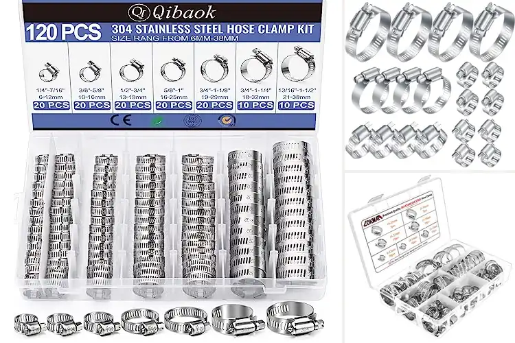 Detailed view of Best Stainless Steel Hose Clamps
