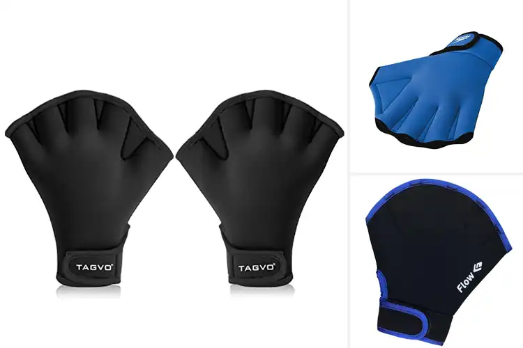 Detailed view of Best Swim Training Gloves