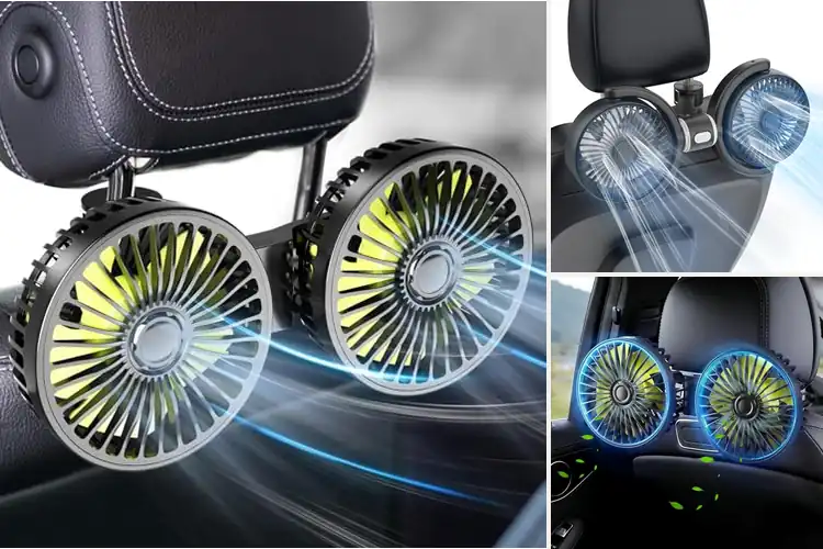 Detailed view of Best USB Powered Backseat Car Fans