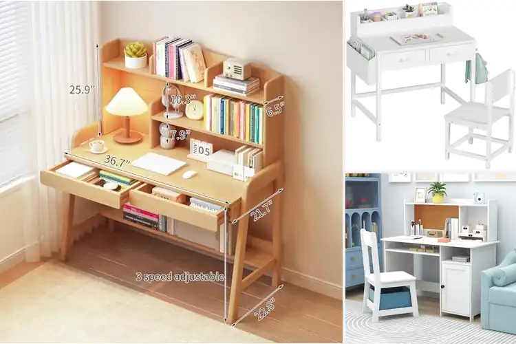 Detailed view of Best Wooden Kids Desks